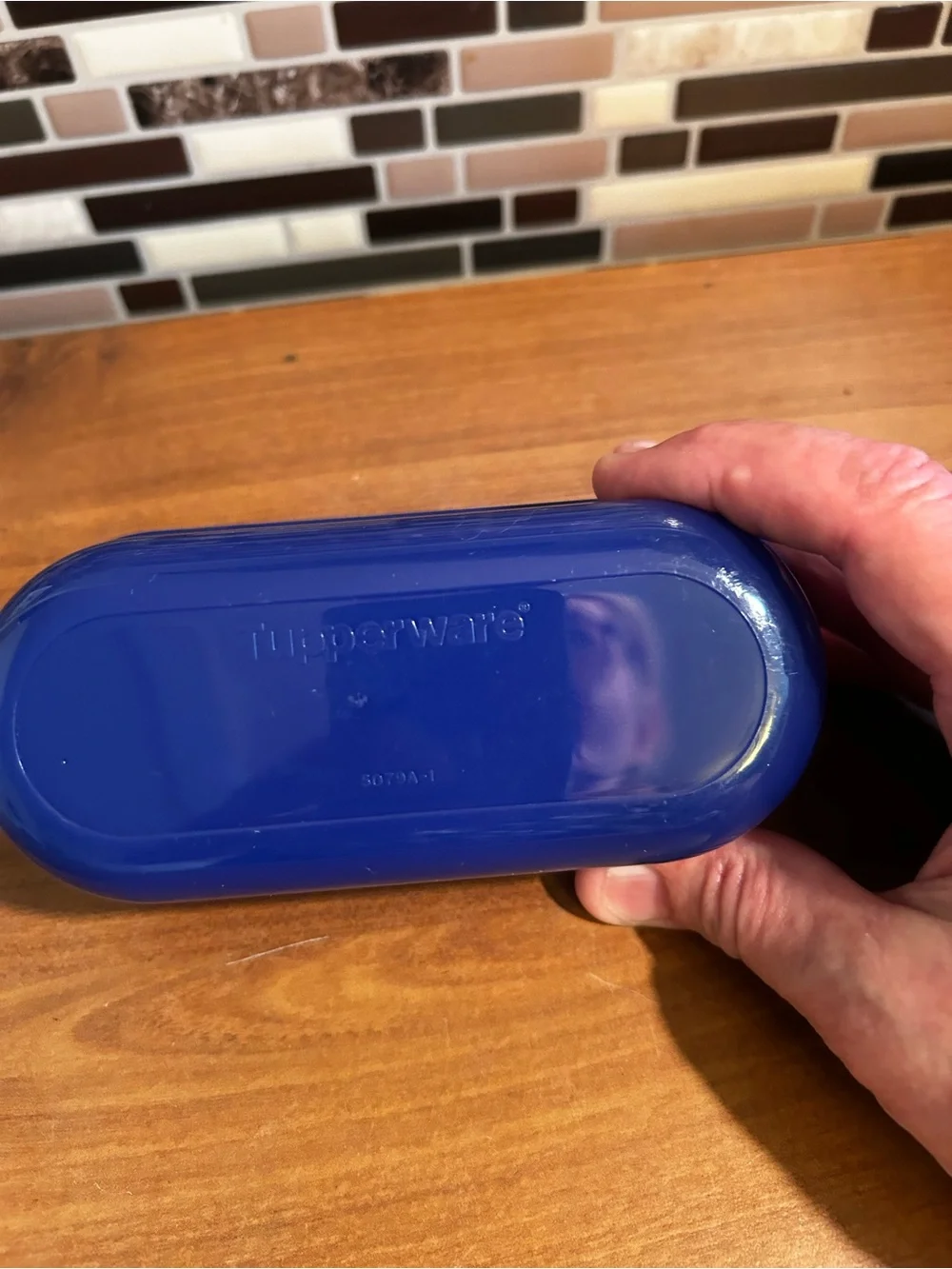Vintage Tupperware Blue Butter Dish - Home Kitchen